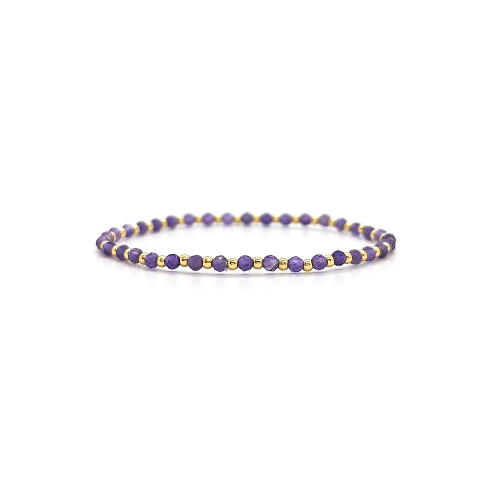 Vlen Boho-Perlenarmband für Damen, bunte Stretch-Armbänder aus Naturstein, trendige Mode, zierlicher Schmuck, Sommer, Strandurlaub – Detail 22
