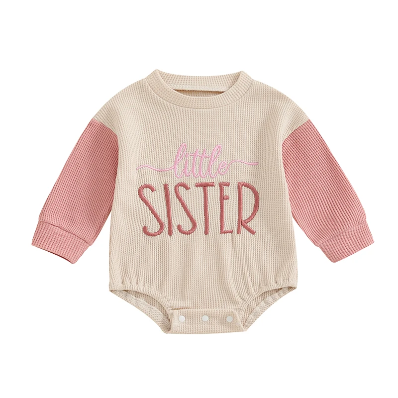 

Toddler Baby Boy Girl Clothes Big Sister Brother Sweatshirt Little Sister Brother Romper Sibling Matching Outfits