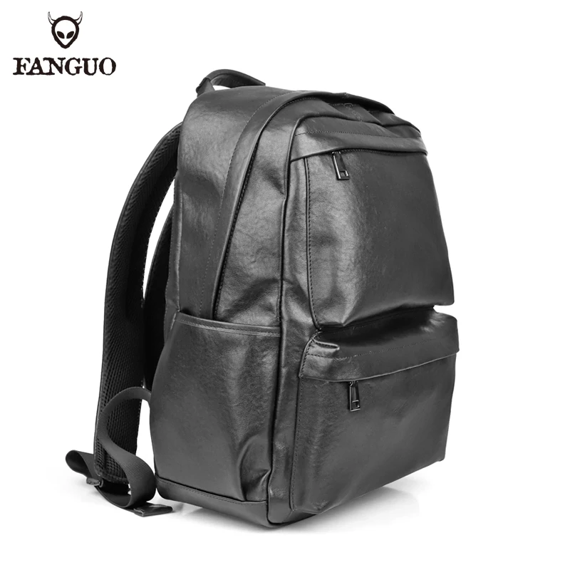 

High Quality Texture Top Layer Cowhide Backpack For Men Retro Casual Leather Computer Backpack New Model Backpacks