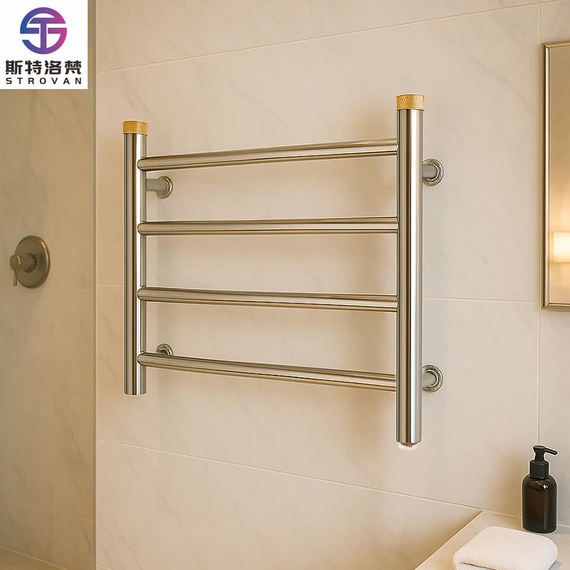 

Professional Stainless Steel Small UV Electric Towel Warmer with Shelf Timer for Hotel Bathrooms