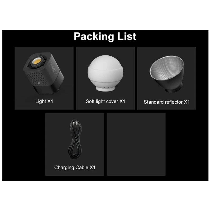 A73E-LED Video Light 40W Bi-Color COB Photographic Studio Light 2500K-6500K 5000Mah For Live Streaming Commercial Photography