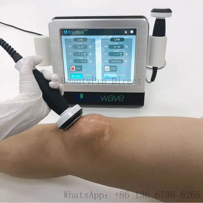 

Ultrawave 2 Handles Ultrasound Shockwave New Ultrasonic Physical Therapy Equipment Ultrawave Therapy Machine