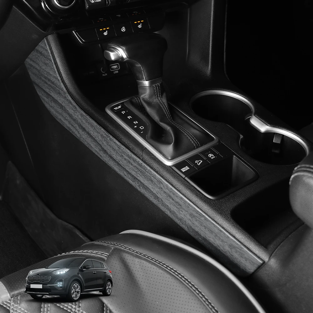 

2Pcs Centre Console Gear Lever Trim Gear Trim Strip Cover For Kia Sportage 2015-2021 LHD ABS Interior Mouldings Car Accessories