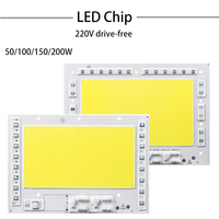 LED COB Chip 50W 100W 150W 200W 220V Smart IC No Need Driver LED Bead Lamp for Flood Light Spotlight DIY Lighting Light Source