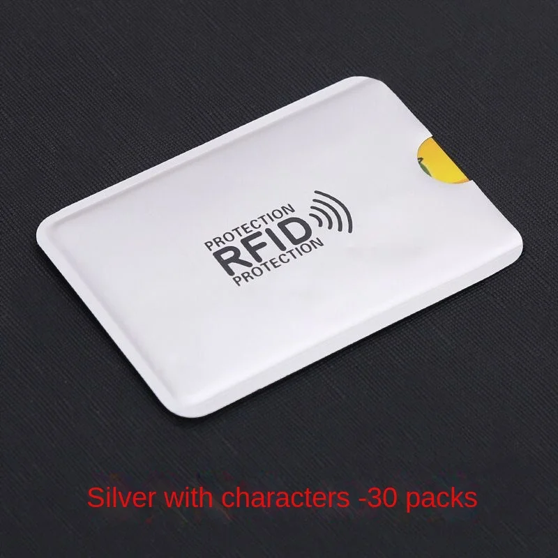 

30Pcs Anti Demagnetization Anti Theft Bank Card Swiping Bus Card Id Card Nfc Shielding Anti Scanning Id Card Holder