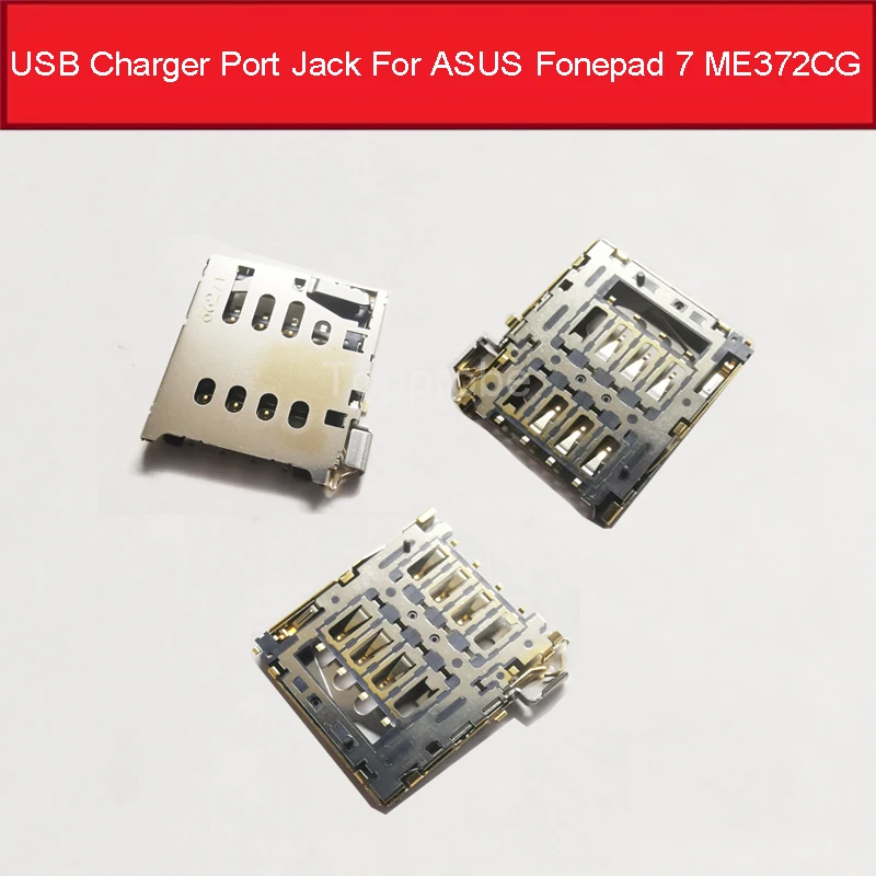 Genuine Sim Card Tray Slot For ASUS Fonepad 7 ME372CG 7 in SIM Card Reader Holder Socket Connector Repair Replacement Parts