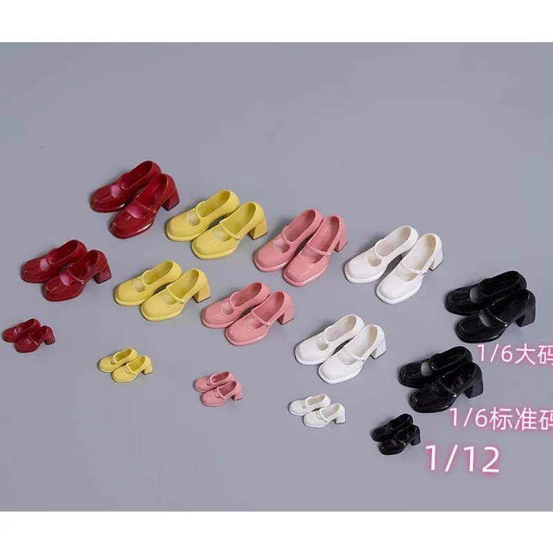 1/6 1/12 مقياس CD092 093 أنثى ريترو بولي أحذية أحذية من الجلد Jk عالية الكعب نموذج صالح 12 ''6'' الجندي عمل أرقام الجسم الديكور #1
