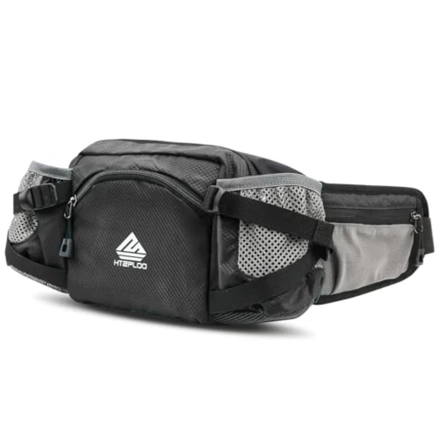 Fanny Pack Waist Bag with Water Bottle Holder for Men Women Running Hiking Travel Dog Walking Workout Cycling Outdoor
