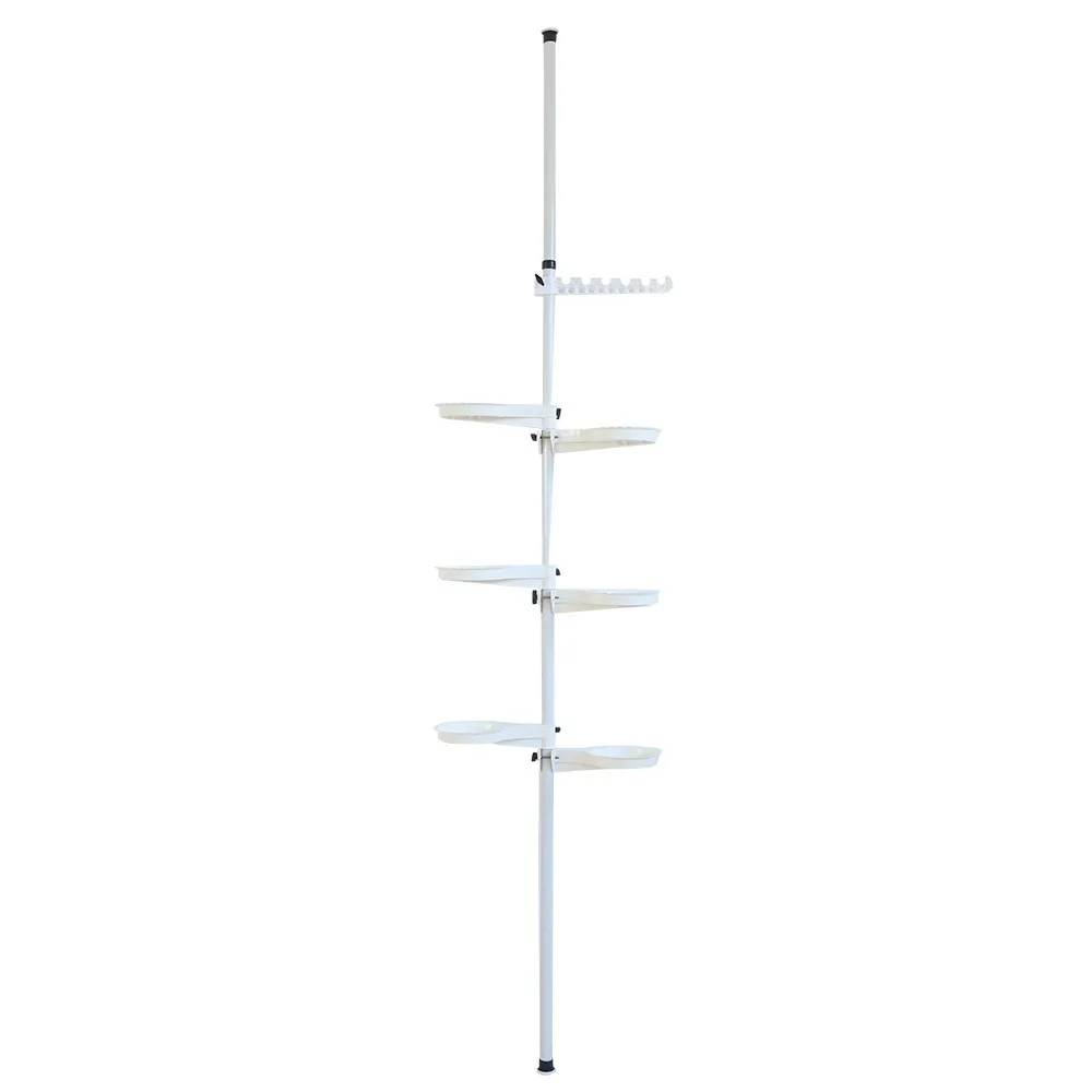 Tensão Pole Plant Stand, Display Rack, interior Flower Decor Storage, 7 Camadas