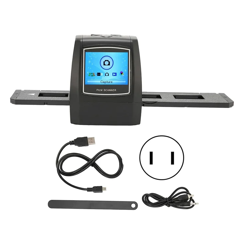 Practical-Digital Film&Slide Scanner, Converts 35Mm 135Mm Color Black White Negative Film Slide To Digital JPEG Into Card Durabl