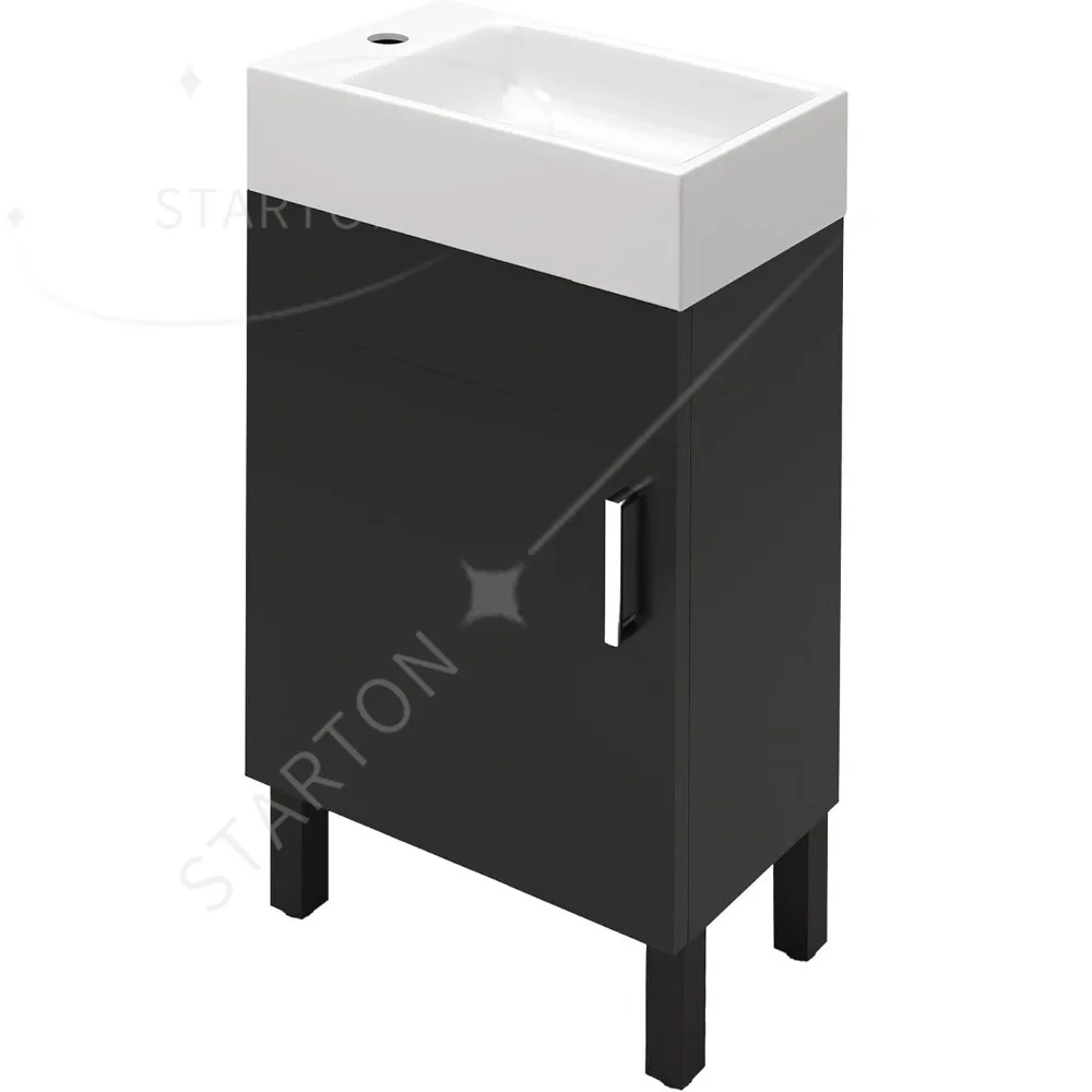 Factory Direct 2026 with Undermount Ceramic Sink, Modern Bathroom 16 Inch Bathroom Vanity Sink Combo for Small Space, Freestandi