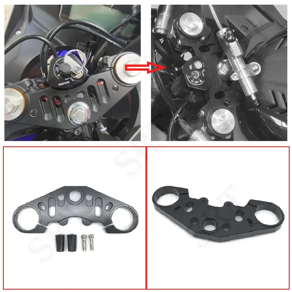 

For Yamaha YZF R15 V4 V3 Motorcycle Accessories Front Fork Upper Triple Clamp Top Link Plate Bracket YZF-R15 V4.0 V3.0 2017-2022