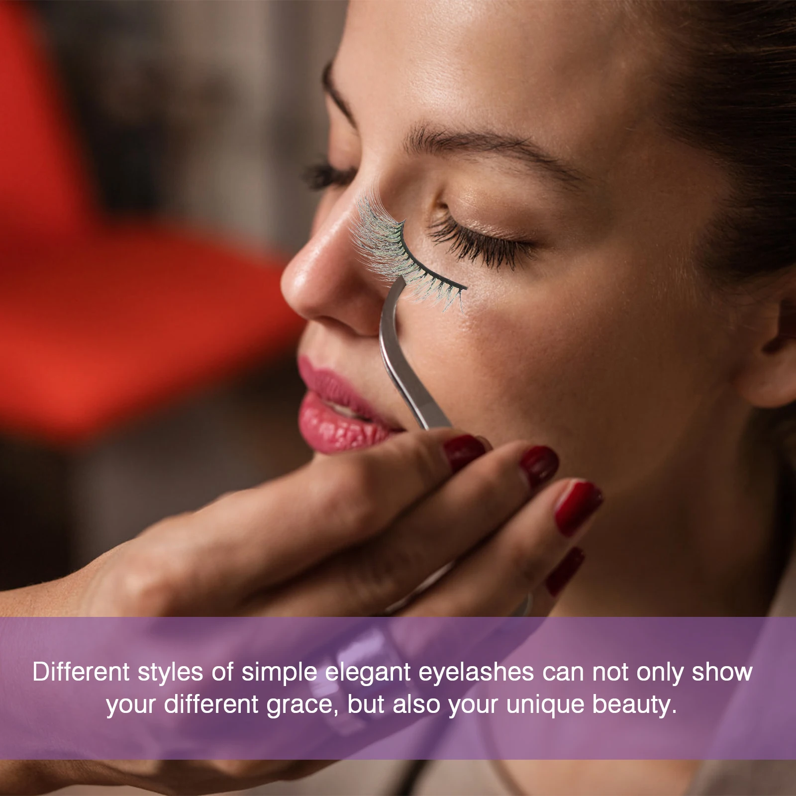 5 pares de pestañas coloridas, diseño elegante, mejoran los ojos al instante, aspecto atractivo para ocasiones especiales, club nocturno, Bar, fiesta