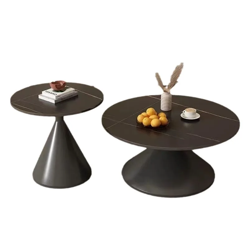 

# Nordic Designed Modern Sintered Stone Living Room Metal Table Sofa Side Table Small Iron Coffee Side Table Set