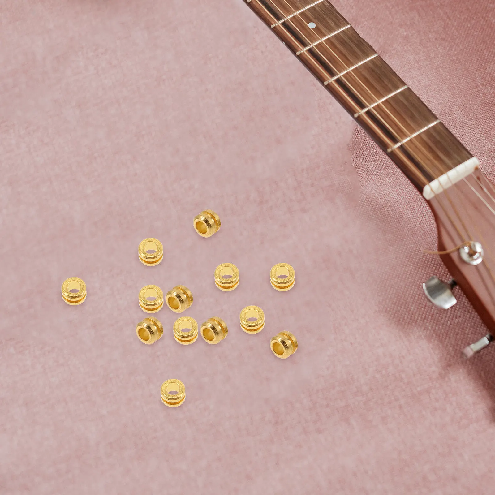 Professional Guitar String Bead Made of Strong Metal for Acoustic Folk Wooden Guitar Refitting Tail Bead Resonant Sound