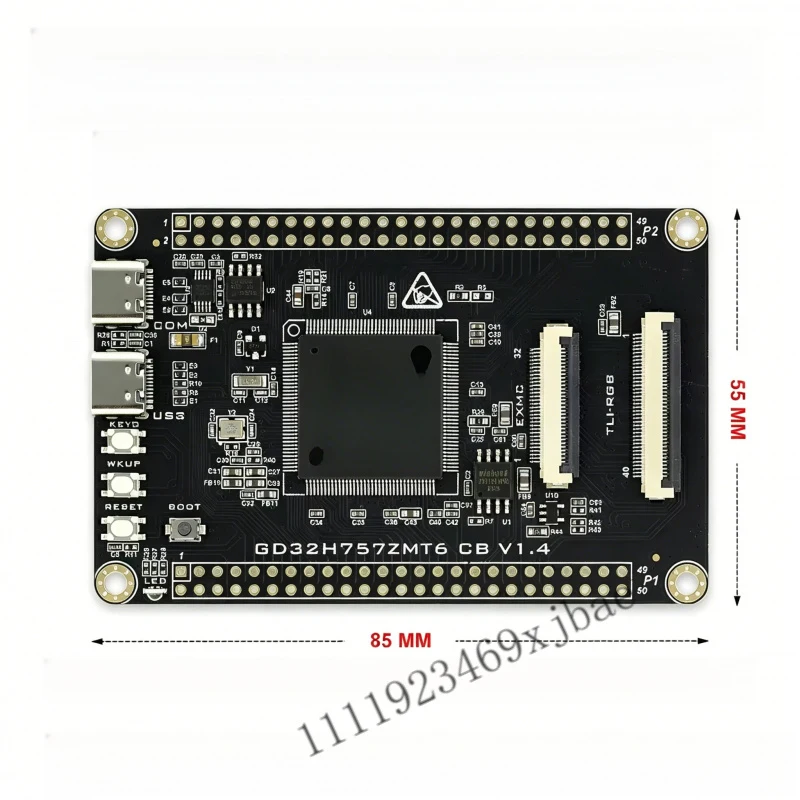 GD32H757 Development Board GD32H757ZMT6 Core Board 600MHz M7 Learning Board DAP LINK Debugger