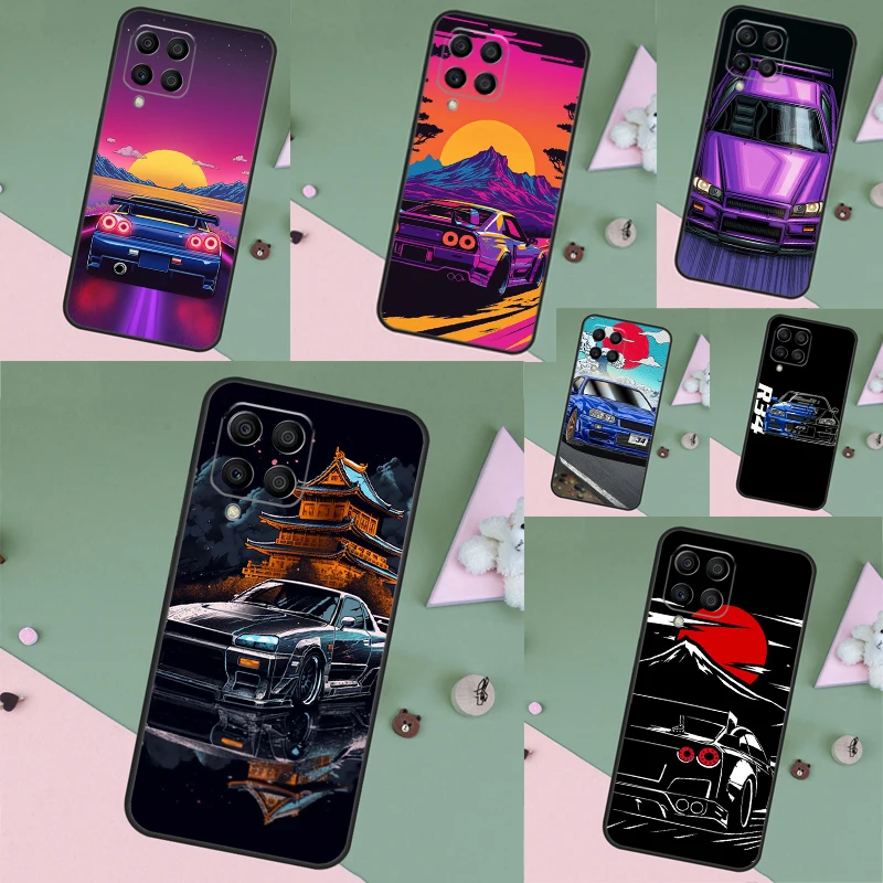 Skyline GTR R34 Cover Case For Samsung Galaxy M33 M53 M52 M32 M12 M23 M13 M51 M31 M11 M20 M30s M14 M34 M54