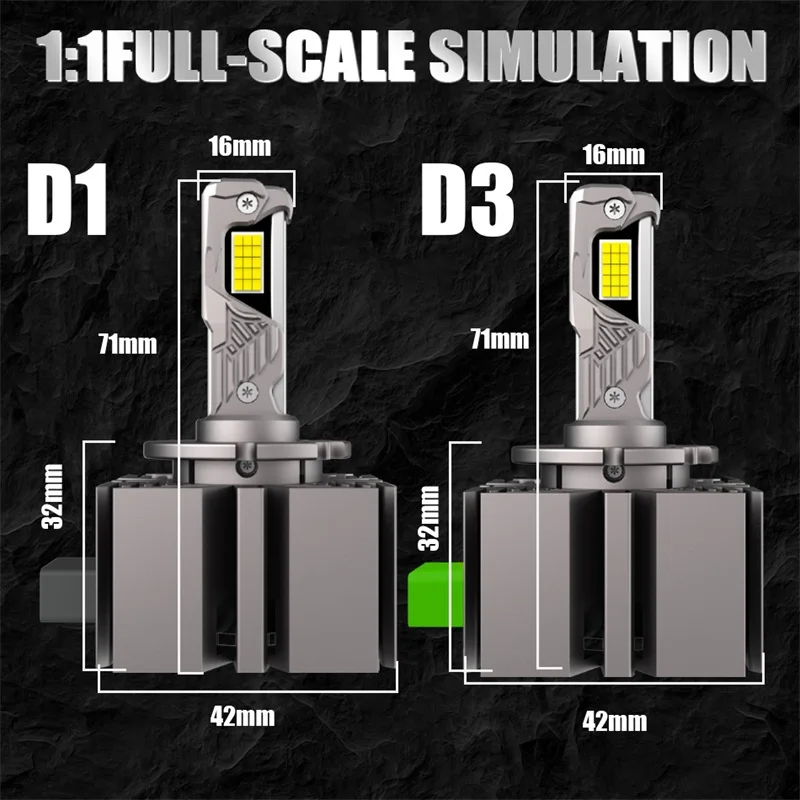 

2300W D1S D3S Led Car Headligh Bulbs 3 Copper Tube 6500K D2S D4S D1R D4R D3R Led 9080 CSP Lights For Car Auto Bulbs 2000000LM