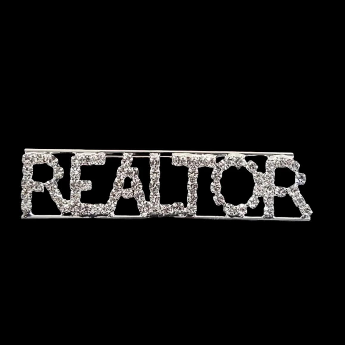 2 pcs Real Estate Agent Supplies REALTOR Crystal Lapel Pin