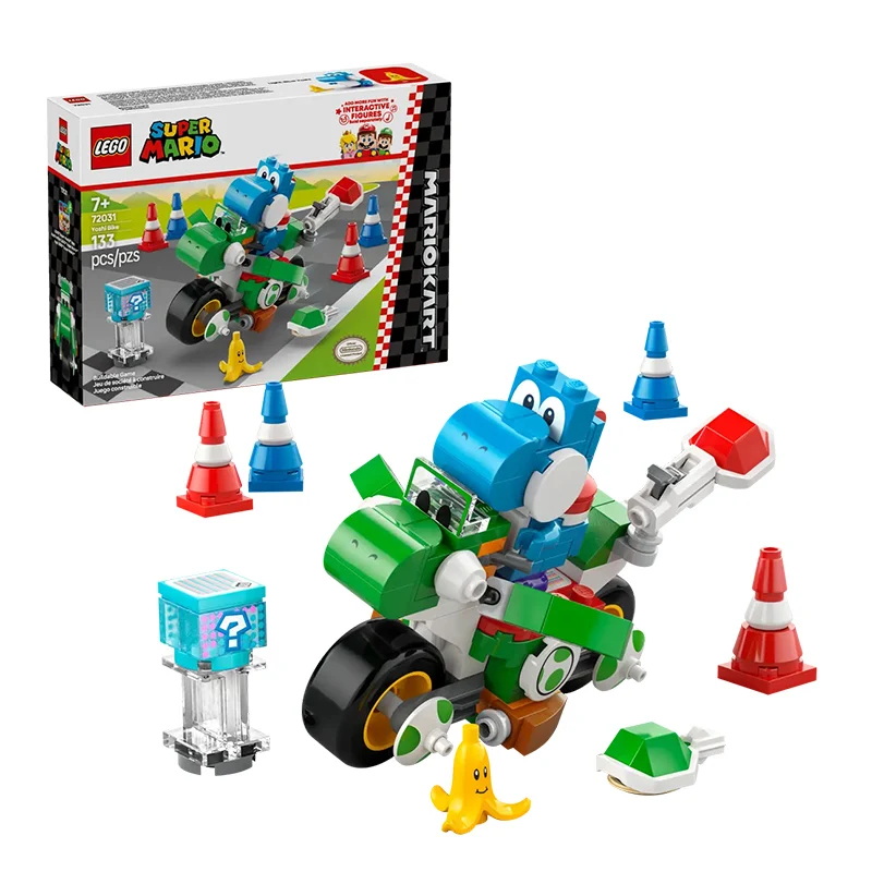 

LEGO 72031 horsepower European kart, Yaoxi motorcycle, Super Mario building block toy gift