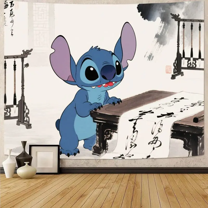 

1 шт., гобелен с рисунком Диснея, винтажный художественный домашний декор, полиэстер, настенный гобелен, идеально подходит для детей и любителей анимации