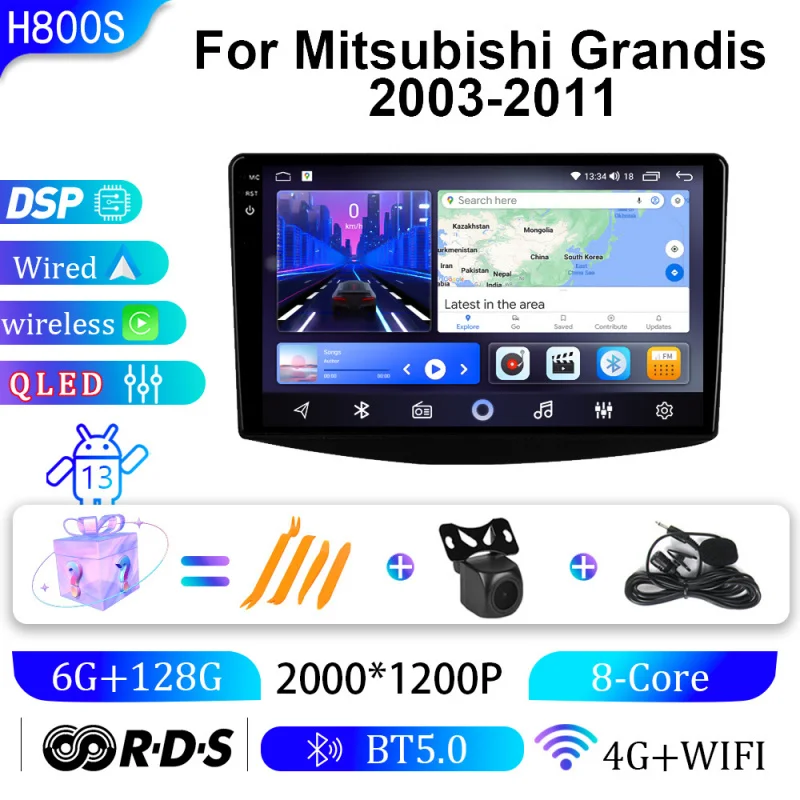 

For Mitsubishi Grandis 2003 2004-2011 Car Multimedia Player Android Car Player GPS WIFI Carplay 4G Car Radio Navigation Stereo