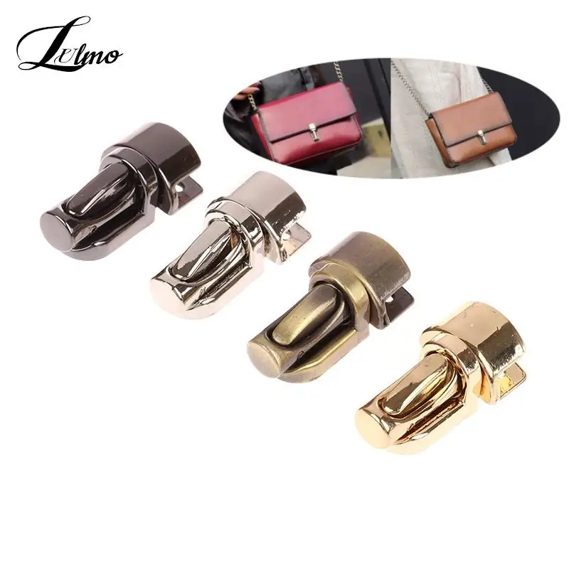 Durable Metal Column Tuck Lock Closure Catch Clasp Buckle Fasteners For Leather Bag Case Handbag Purse High Quality