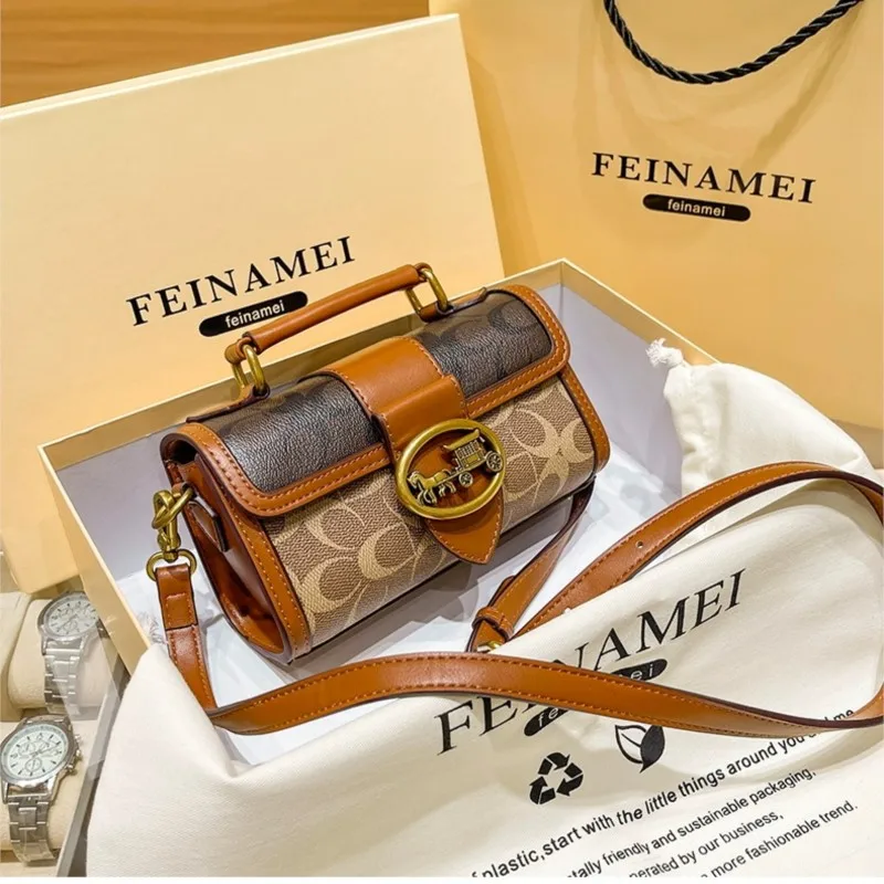 New simple and fashionable small handbag clash-color women's bag, chain, single shoulder bag, senior carriage bag