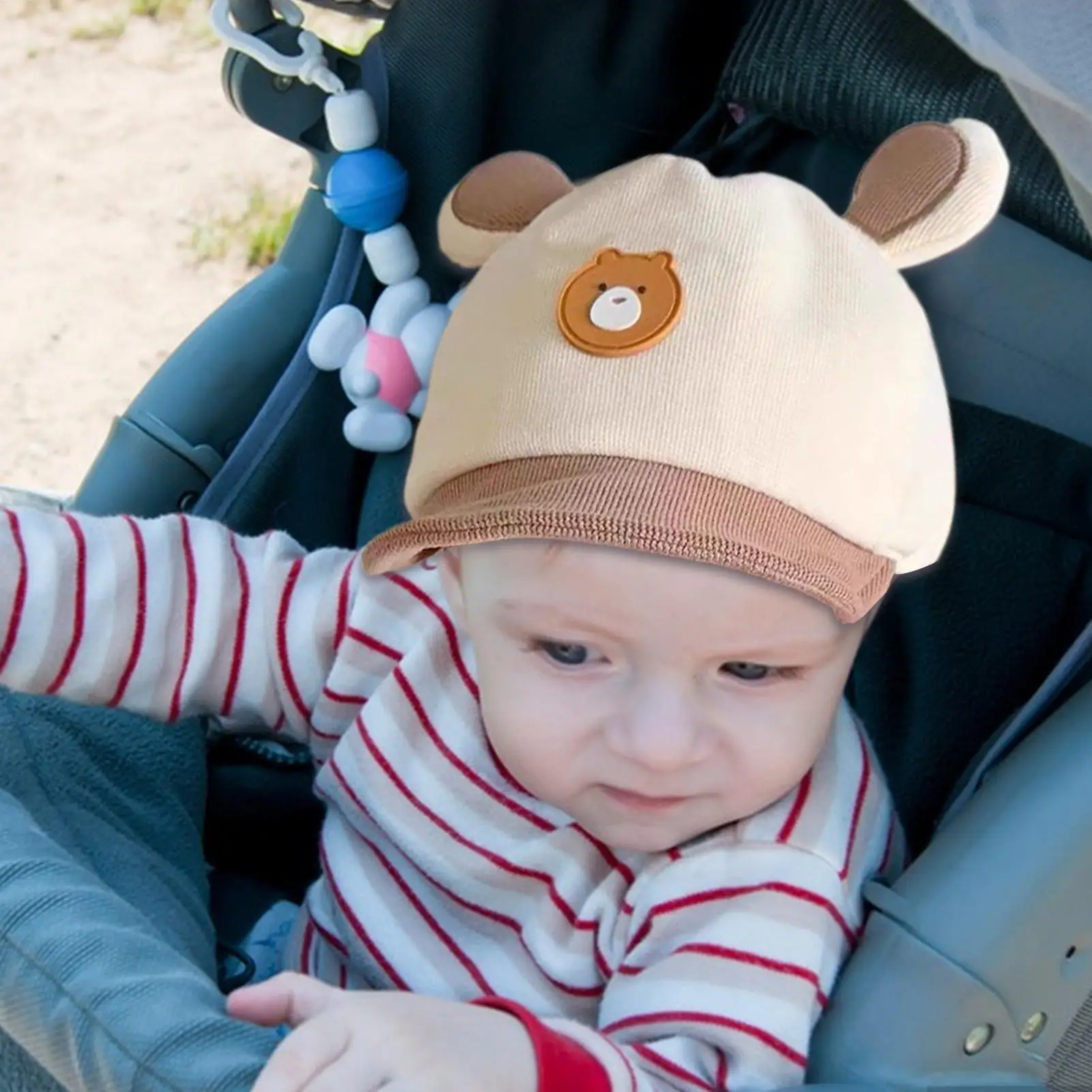Baby Baseball Caps Sun Protection UV Shield hat Cute Bear Ear Headwear for Outdoor Travel Beach Activities autumn Winter