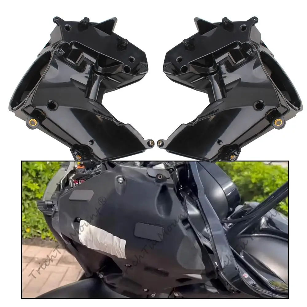 Motorcycle ABS Plastic Inner Fairing Speakers Boxes Black For Harley Road Glide FLTRX 2015-2023 Moto Accessories