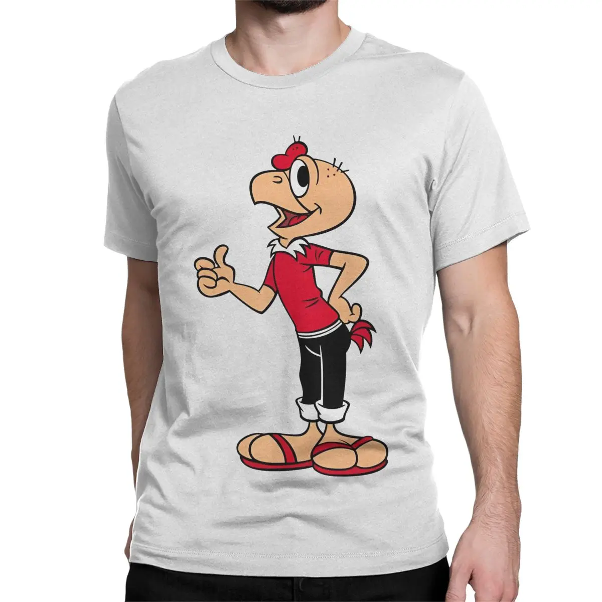 Funny Cartoon Condorito T-Shirt for Men Women Anime Vintage Cotton Tee Shirt Round Collar Short Sleeve T Shirt Summer Clothing