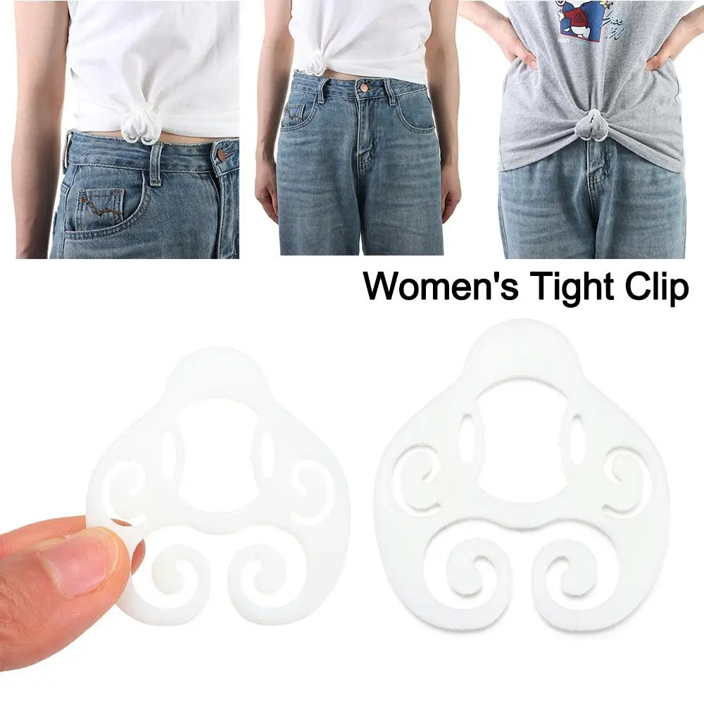 

Clothes Tighten T-Shirt Tie Clips Decorative Buckle Shirt Hem Waist Cincher Clips Fixed Buckle Clothing Corner Hem