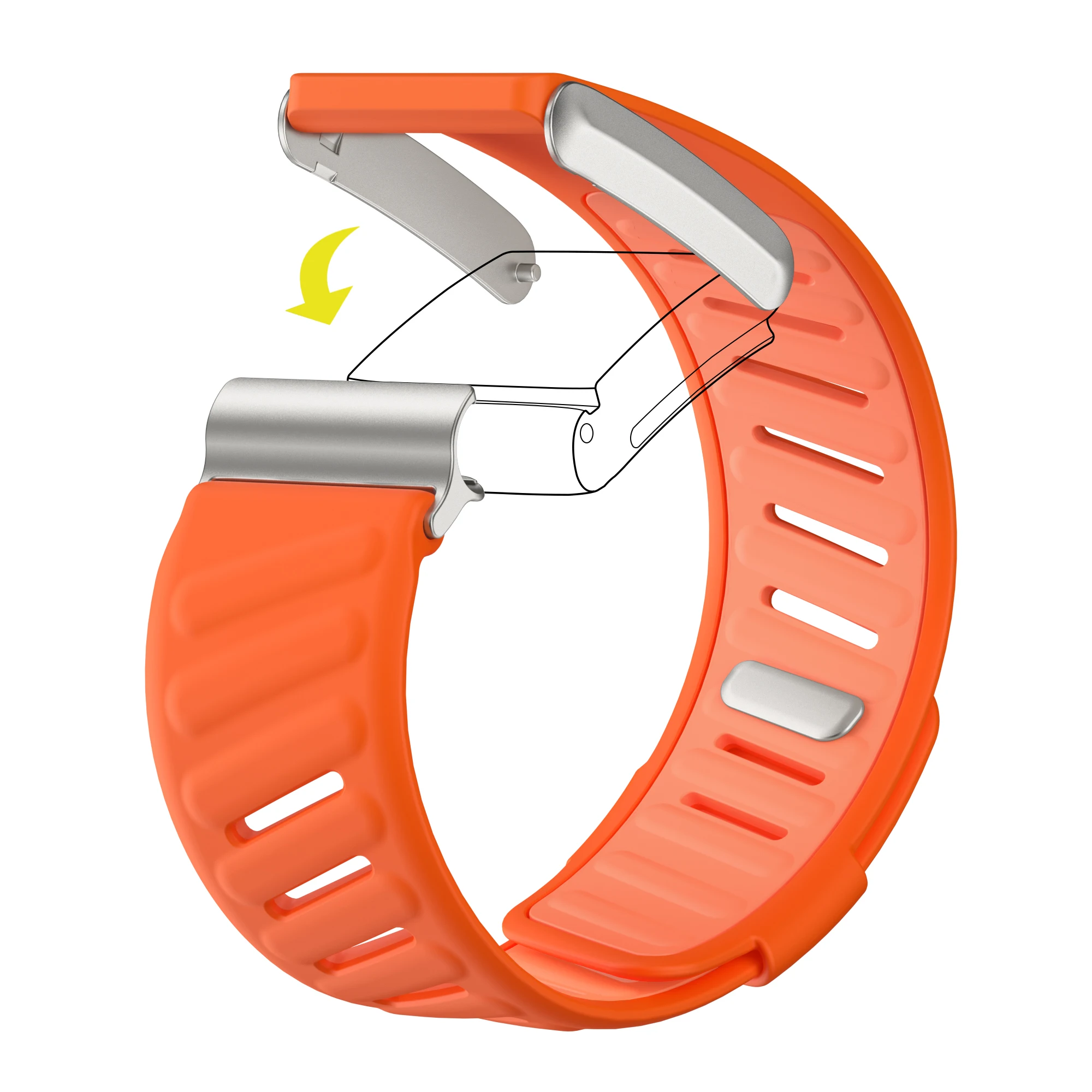 WHOOP SportFlex-Armband, weiches Silikon, wasserdicht und schweißfest, verstellbares Armband, 4.0-kompatibel – Detail 6