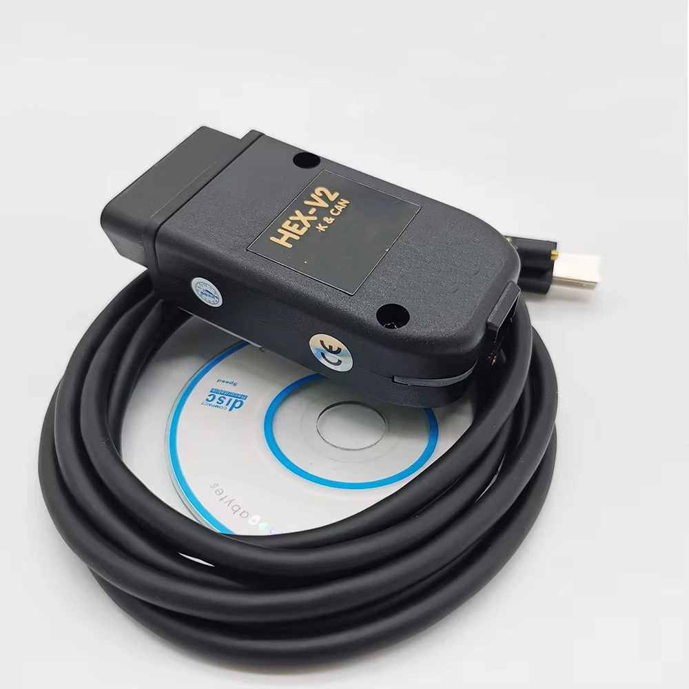 Newest version for Vagcom Scanner HEX V2 USB Interface Unlimited VINs Car Diagnostic Cable Tool Multi-language Obd2 Scanner