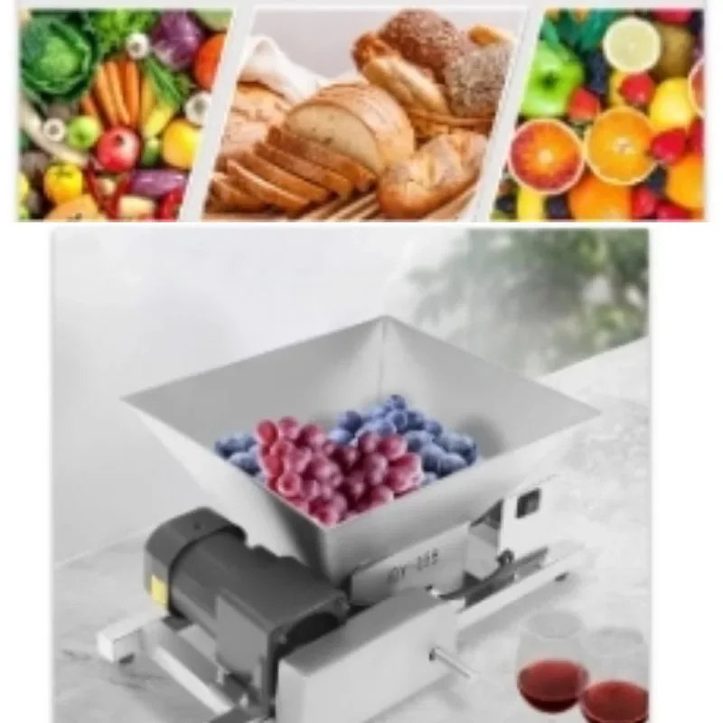 Electric Fruit Crusher Machine Berry Apple Grape Crushing Grinder for Wine Making Home Brewery Cider Production Equipment