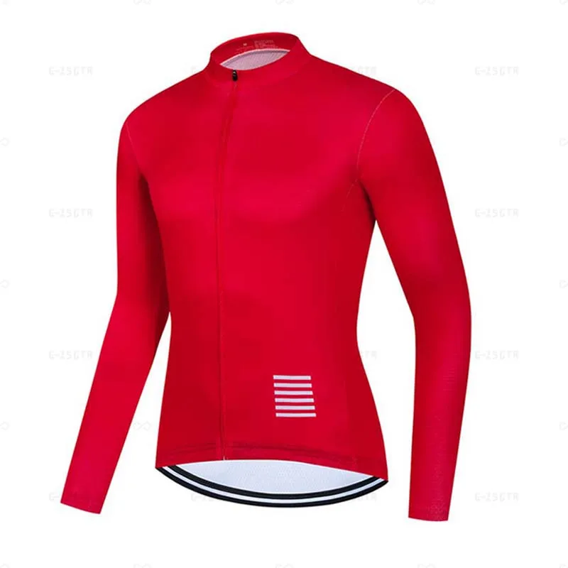 Men Cycling Jerseys White Long Sleeves Autumn Cycling Clothing MTB Pro Team Bike Shirts Bicycle Clothes Mallot Ciclismo Hombre