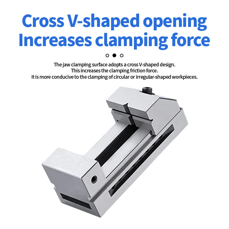 QKG50/63/73/80/88/100-2/2.5/3/3.5/4 Inch Precision Tool Vise Machine Tool Vise High-Precision 0.005mm Clamping Tool