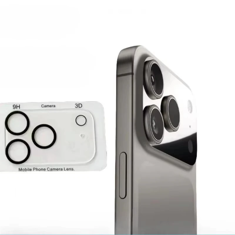 

1-5 шт. Защитная пленка для камеры iPhone 17 Pro Max, стеклянная защита с полным покрытием, сильная адсорбция, взрывозащищенная ﻿