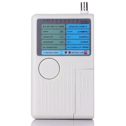 Profesjonalny wielofunkcyjny tester kabli sieciowych 4 w 1 RJ45/RJ11/USB/BNC LAN Cable Cat5 Cat6 Wire Tester