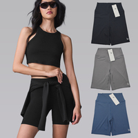 AL Women's five-inch athletic shorts, high-waist yoga shorts, slimming and lifting buttocks, suitable for fitness and running