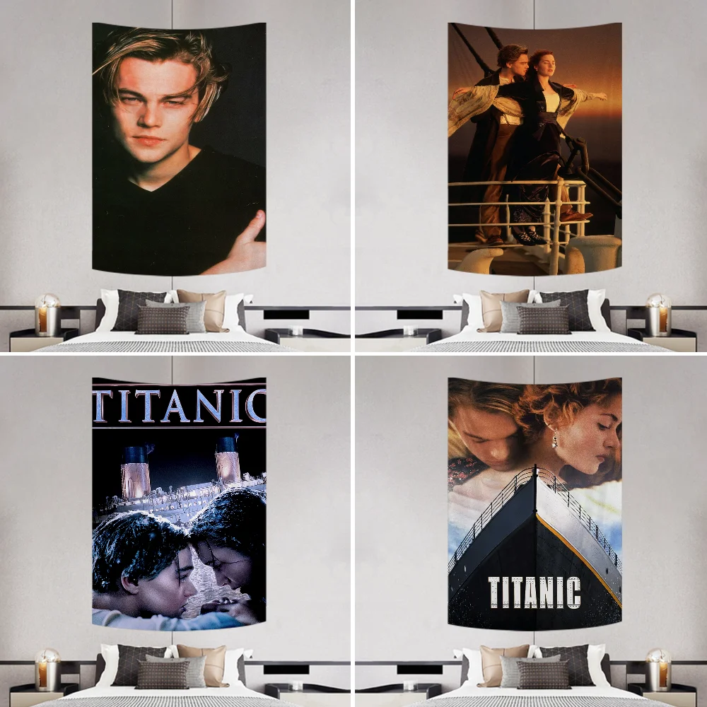 

80s Classic Movie T-Titanic Tapestry Decoration Party Background Hanging Cloth Bedroom Tapestry Room Decor Aesthetic