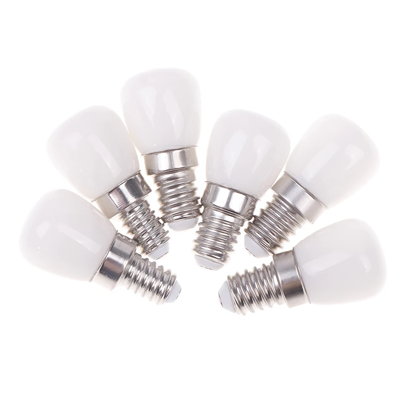 

2Pcs E14/E12 Light Bulb 220V LED Fridge Mini Lamp Replace Kitchen Refrigerator Display Cabinet Lights Sewing Machine Lamps