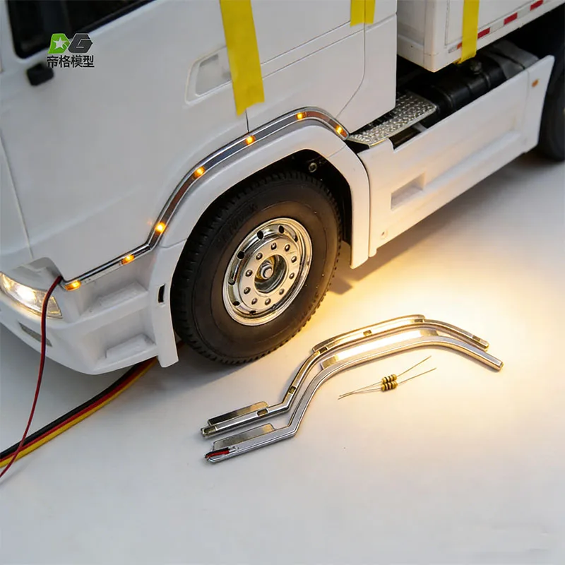 

Светодиодные боковые фонари 1/14 RC (1 пара) под дверь для радиоуправляемых грузовиков Tamiya 1/14, для Scania 770S 56368, аксессуар для самостоятельной сборки, игрушка