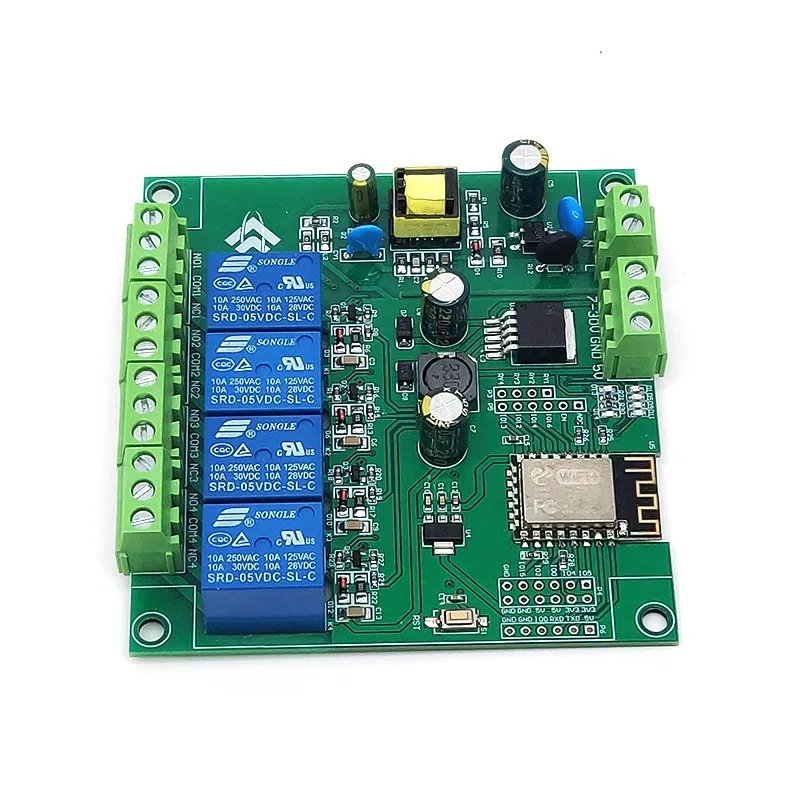 AC/DC Power ESP8266 WiFi 4-way Relay Module ESP-12F 4 Channel Development Board