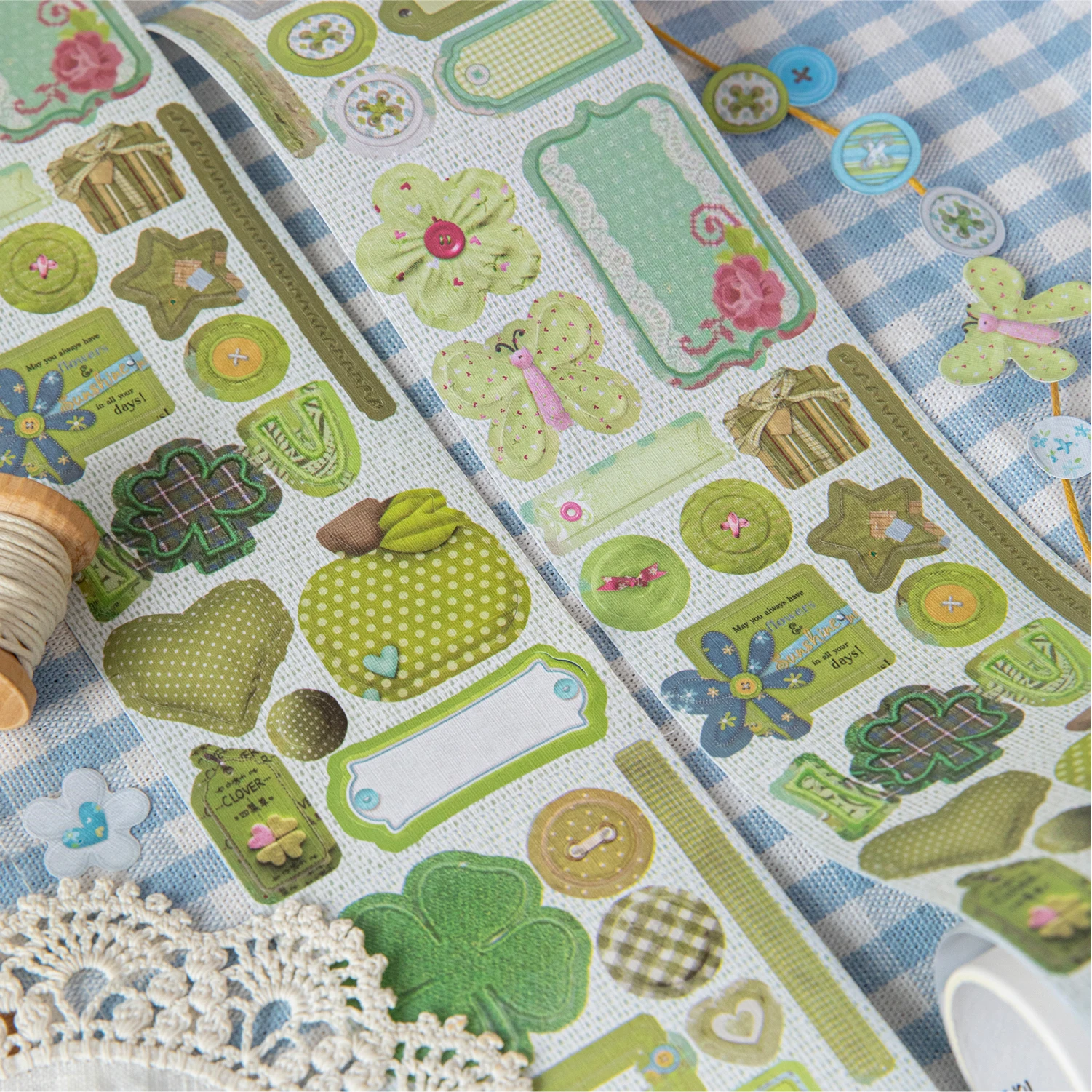 1Roll Fabric Texture Washi Tape Colorful Pattern for Scrapbooking Journaling Collage Decorate Phone Case Notebook DIY