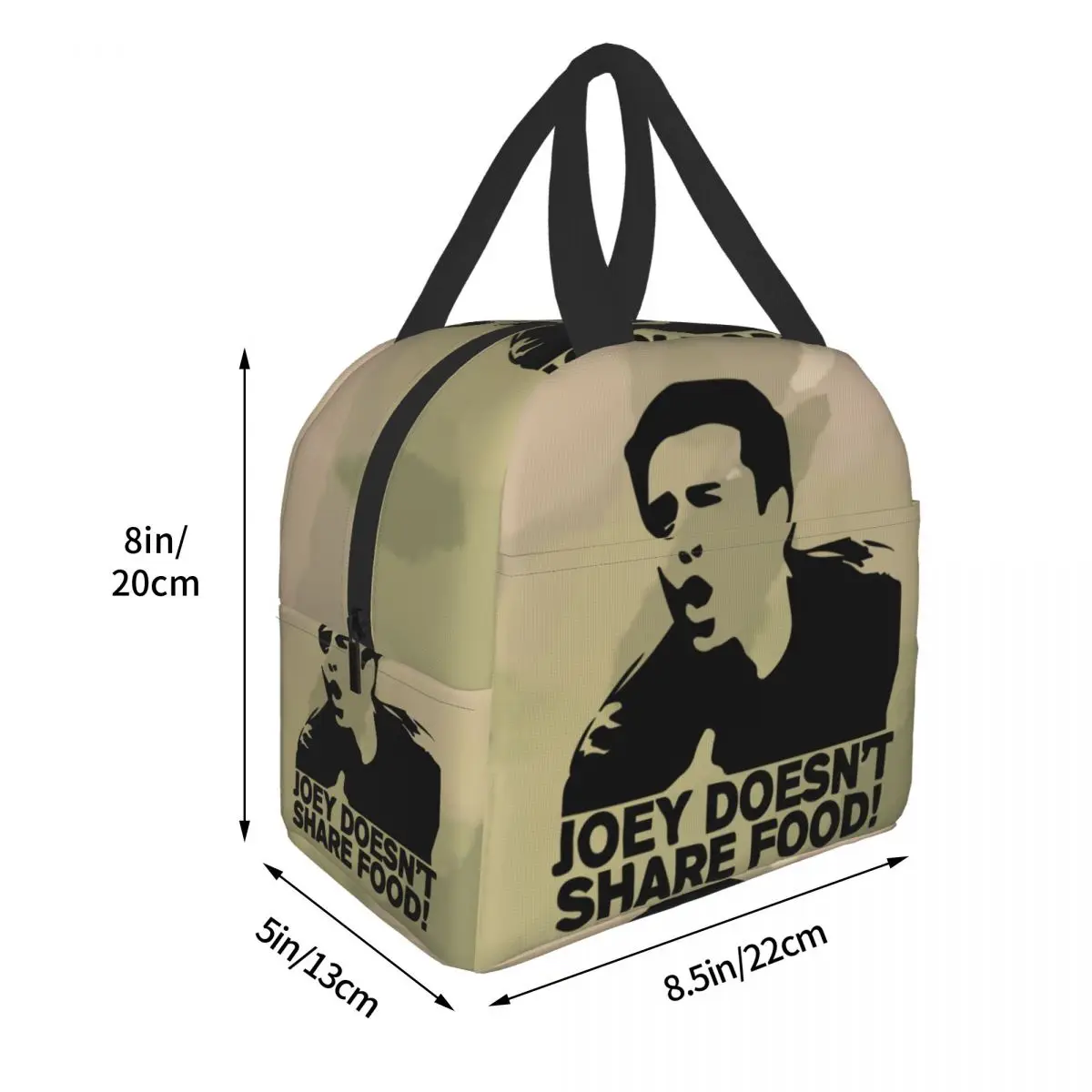 Joey Doesn\'t Share Food Insulated Lunch Bag for Camping Travel Leakproof Thermal Cooler Friends Lunch Box Women Children
