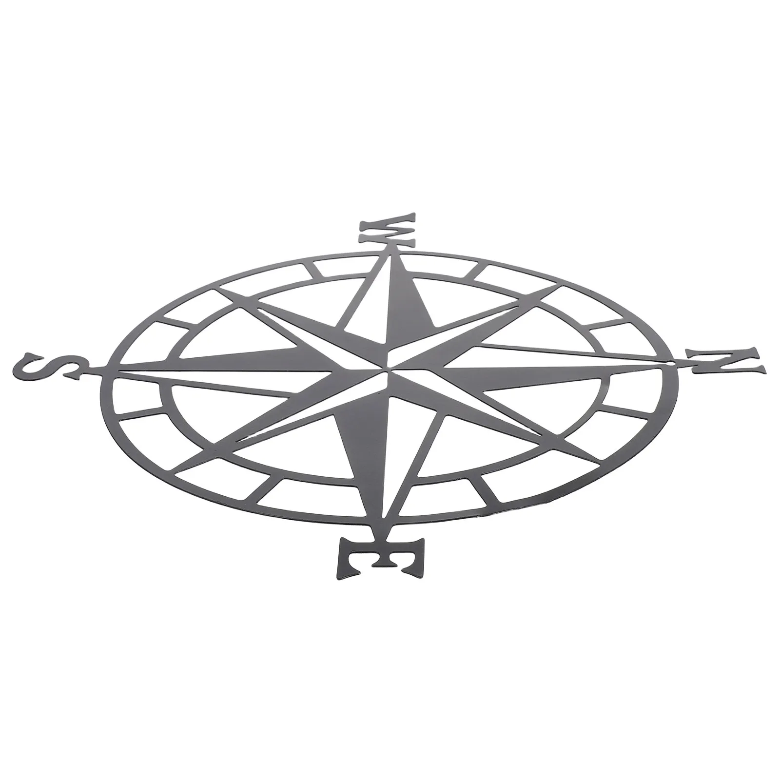 Rustic Vintage Metal Nautical Compass Wall Decor Coastal Beach Theme Home Decoration Living Room Bedroom Office