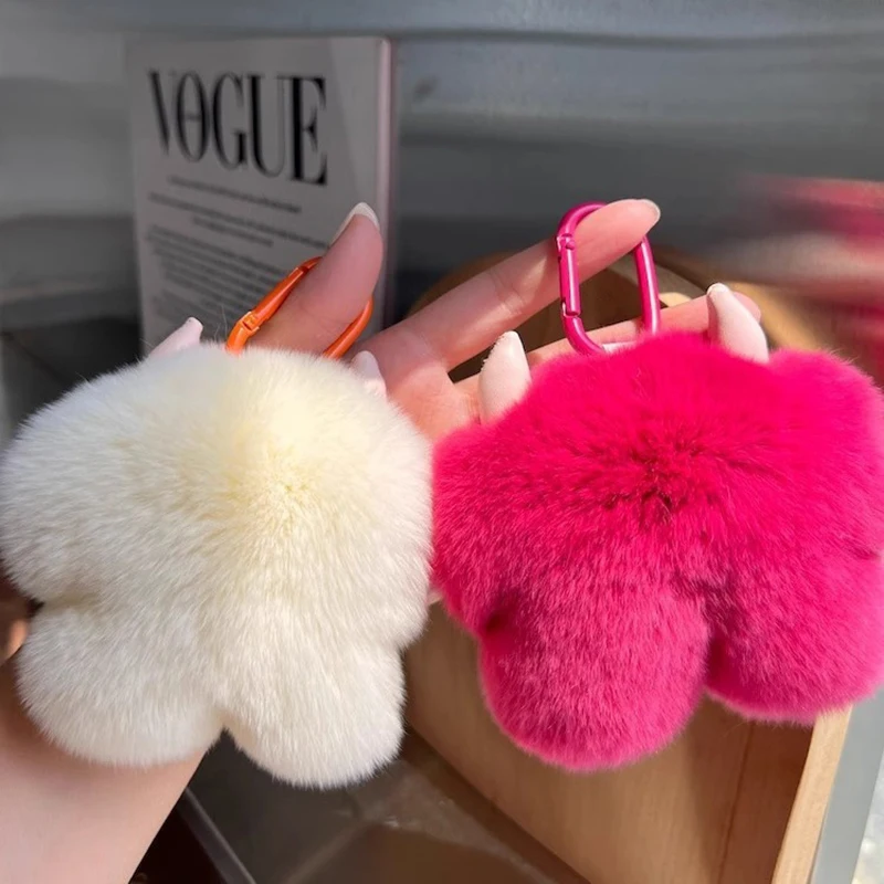 Cute Kawaii Trendy Plush Doll Pendant For Women Girls Fashion Car Keychain Creative Backpack Decoration Accessories Gifts