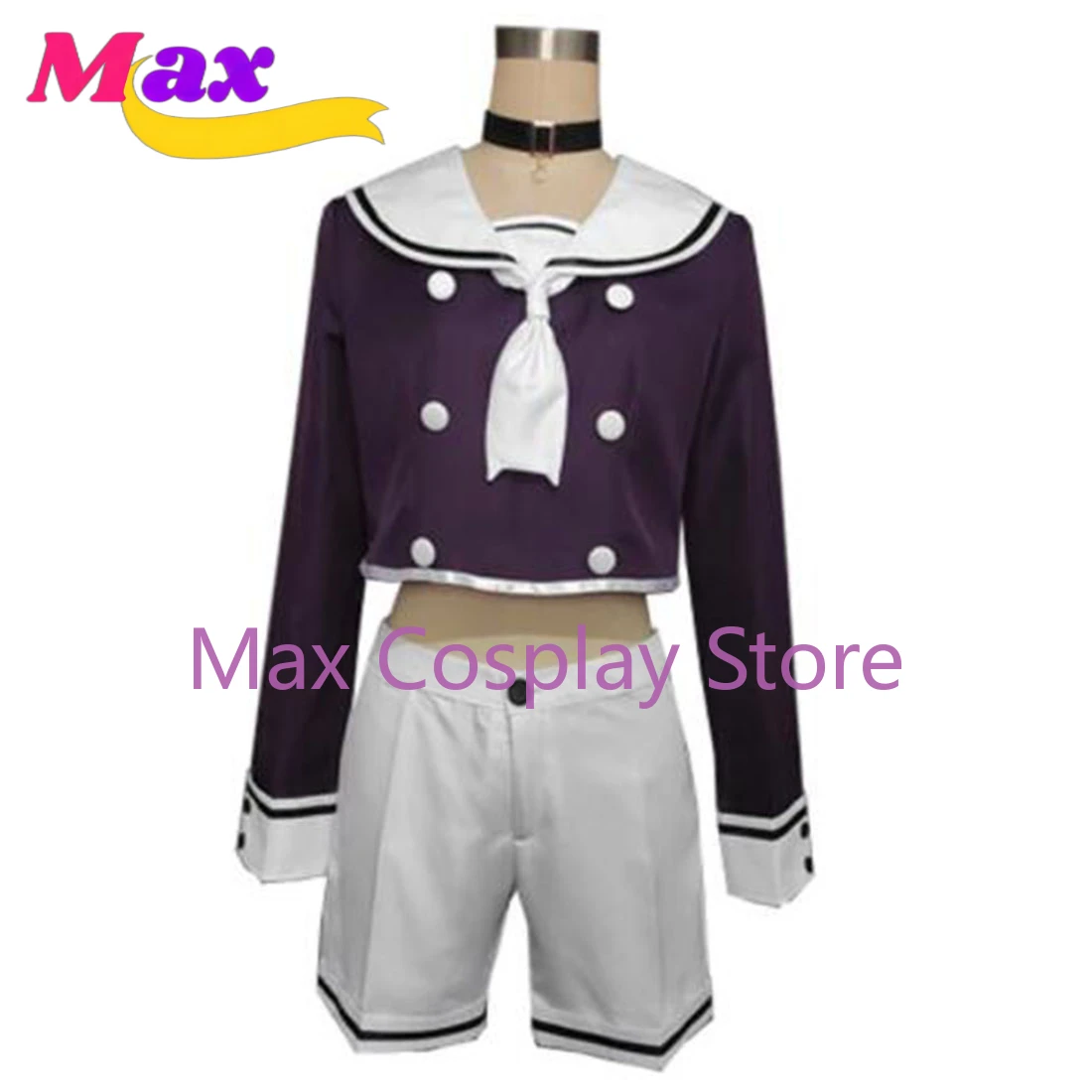 

Max Cos Anime VTuber Hololive Nekomata Okayu School sailor Dress Cute Suit Uniform Cosplay Costume Women Halloween