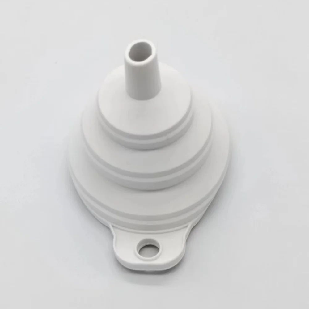 Silicone Folding Funnel Set Kitchen Accessories For Household Oil Sauce Filling Heat Resistant Durable Flexible Space Saving